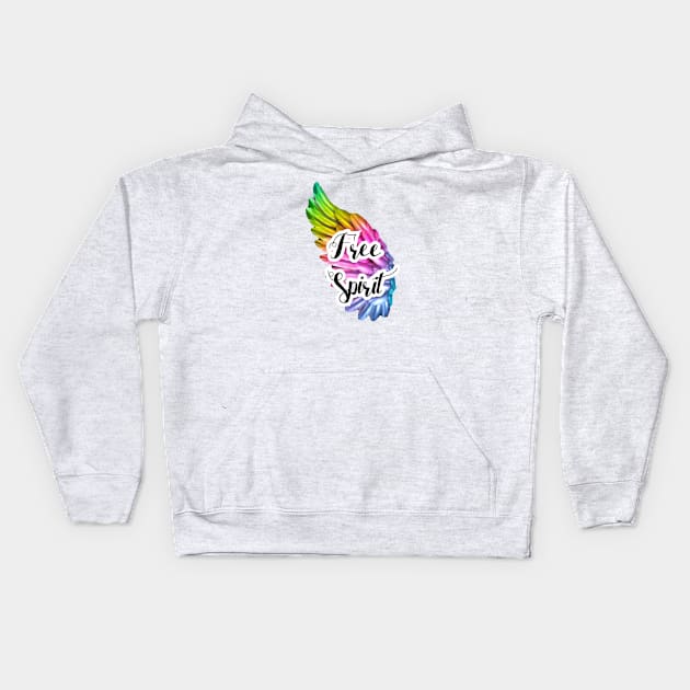 Free Spirit Kids Hoodie by GroovyArt